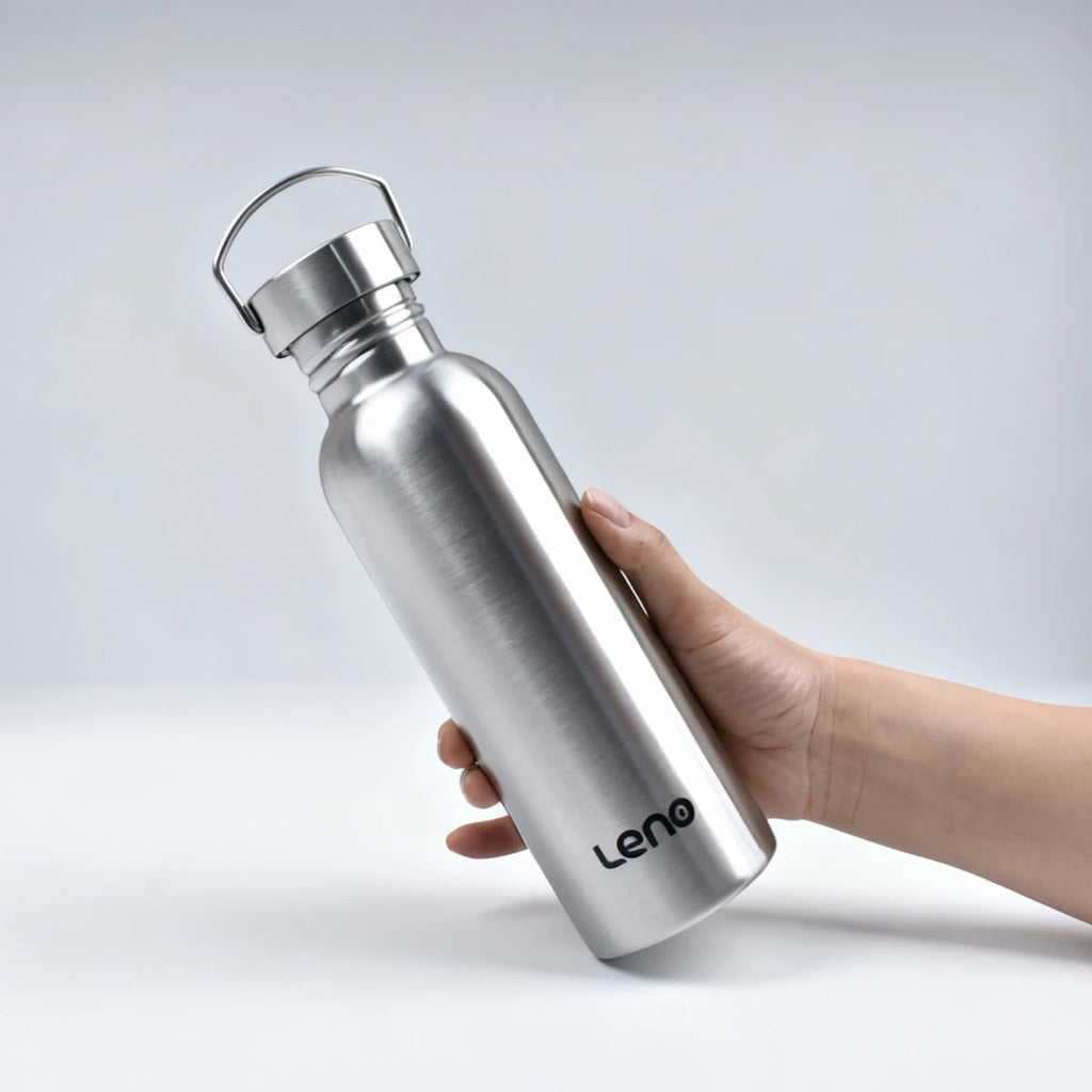 350-2000ml Stainless Steel Water Bottle Single Wall Metal Bottle for Camping Hiking Cycling Outdoor Sports Reusable Bottle NestNook