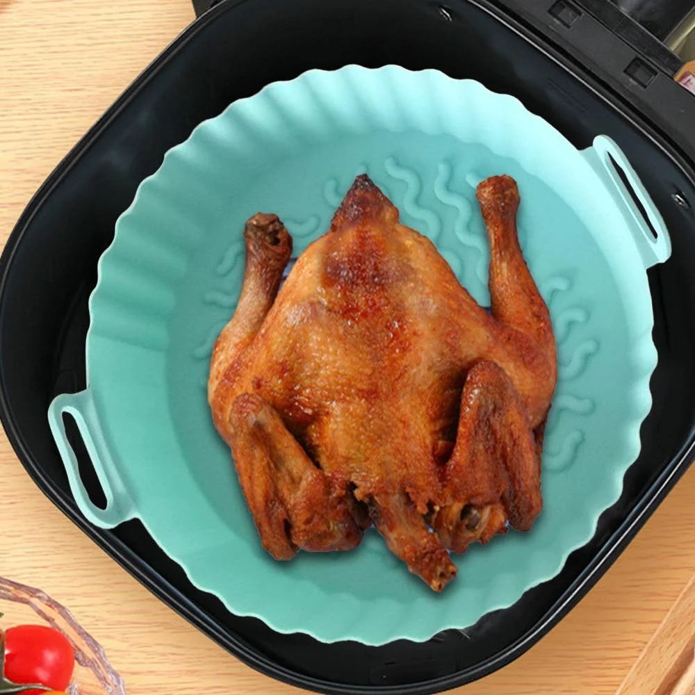Air Fryer Silicone Liners Air Fryer Silicone Pot Reusable Silicone Air Fryer Liners Food Safe Non Stick Air Fryer Basket Accesso NestNook