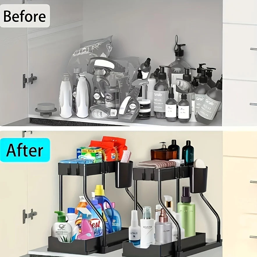 2-Tier Under-Sink Organizer Rack NestNook