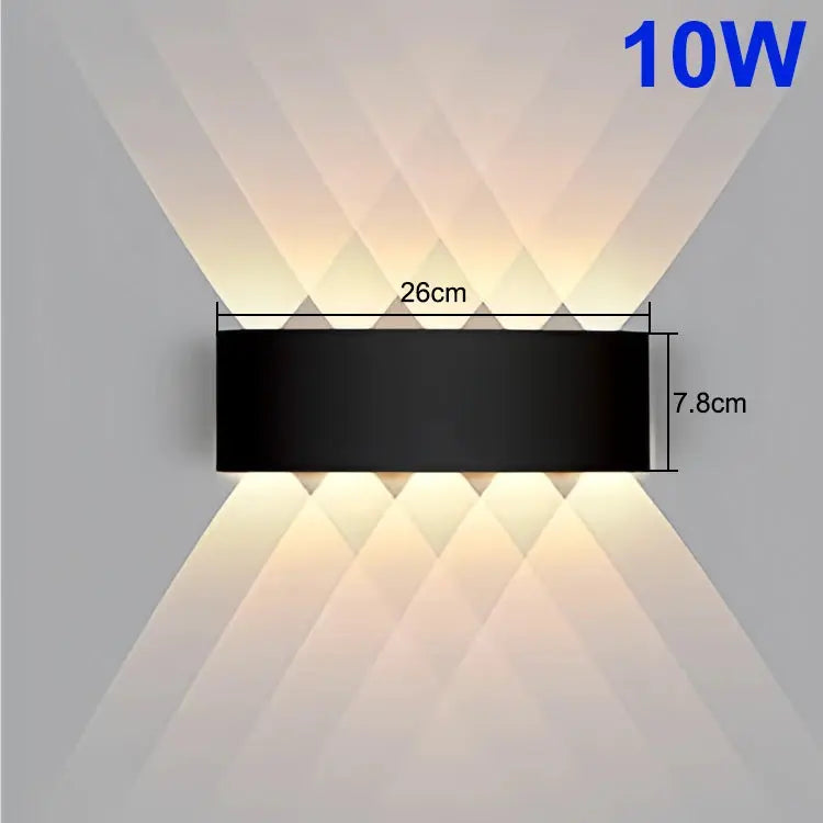 LED Wall Light Waterproof IP65 Outdoor Wall Lamp Garden Porch Light Decor Garden Yard Bathroom Bedroom Living Room AC85-265V NestNook