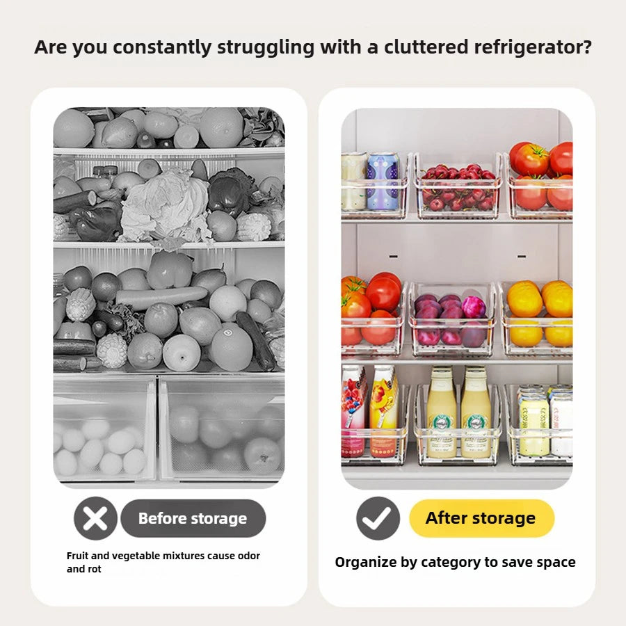 Clear Fridge Organizer Bins (Set) NestNook