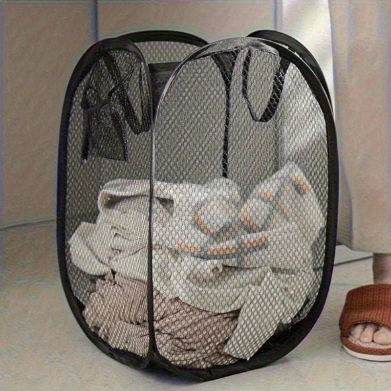 Collapsible Pop-up Mesh Laundry Basket NestNook