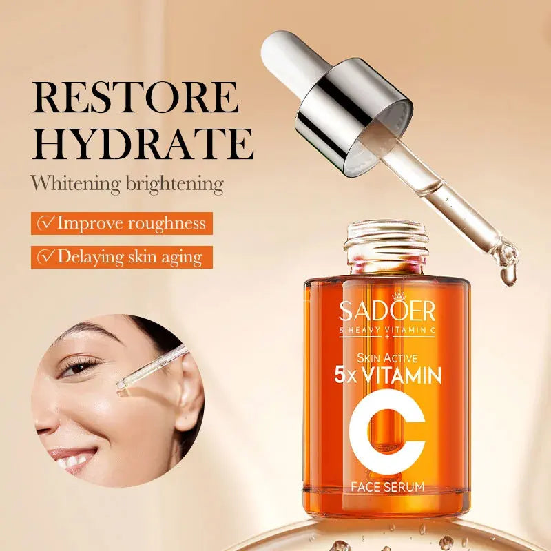Vitamin C Hydrating Serum 5 Functions Facial Moisturizing Repair Essence Facial Shrink Pores Brightning Korean SkinCare Products NestNook