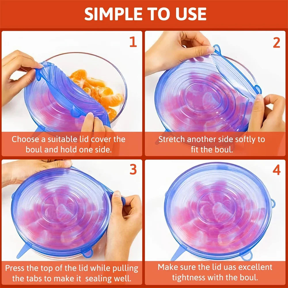 Silicone Stretch Lids (6-Pack) NestNook