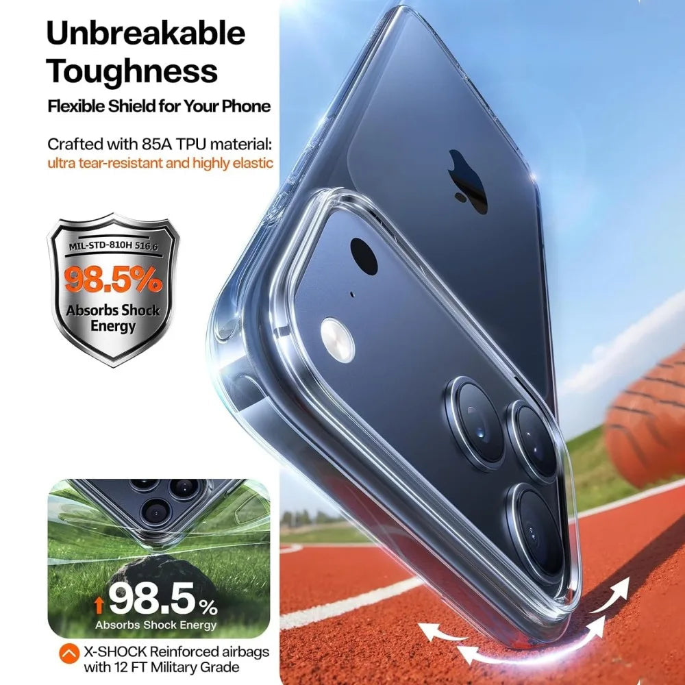 Ultra Slim Transparent Case for iPhone 18 Pro Max - Crystal Clear Anti-Yellowing Military-Grade Cover NestNook