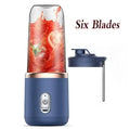 Portable Fruit Juice Blenders Summer Personal Electric Mini Bottle Home USB 6 Blades Juicer Cup Machine For Kitchen NestNook