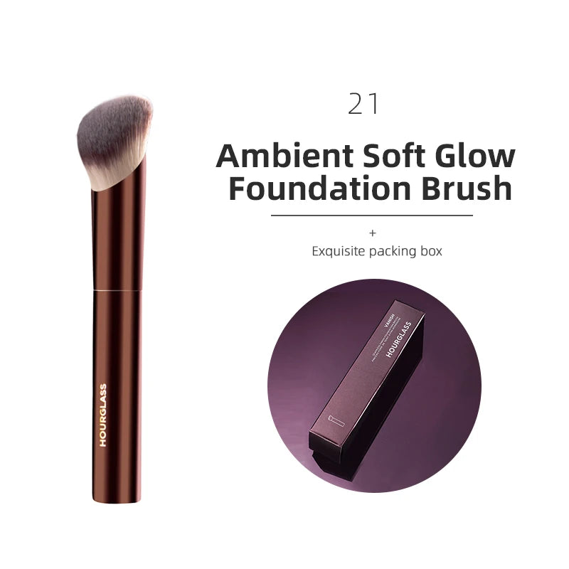 Hourglass Makeup Brushes Powder Foundation Concealer Blusher Bronzer Eye Shadow Eyebrow Eyeliner Sculpting Brush NestNook