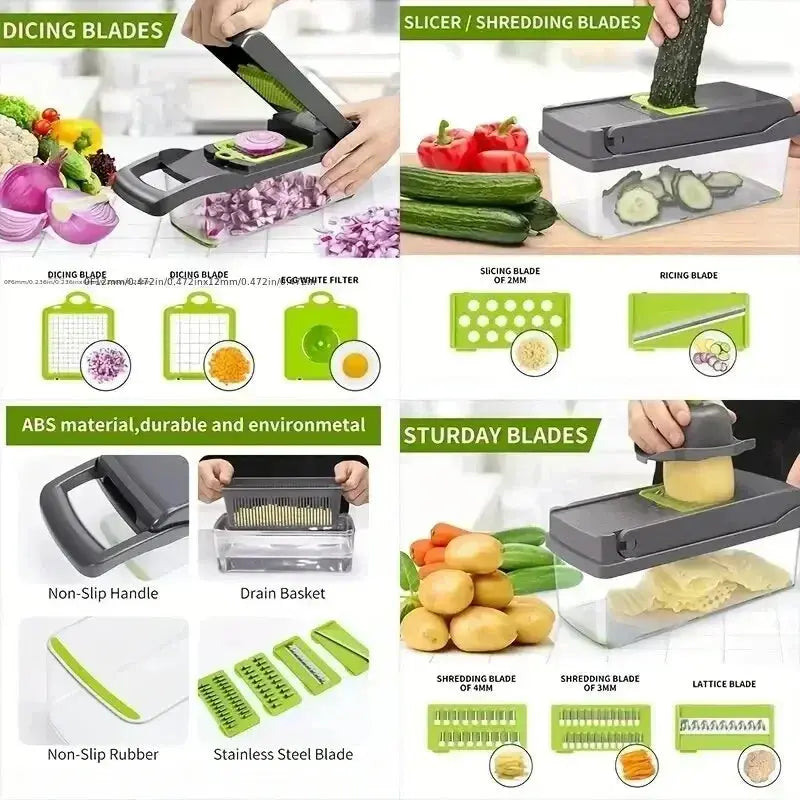16-in-1 Vegetable Chopper & Slicer NestNook