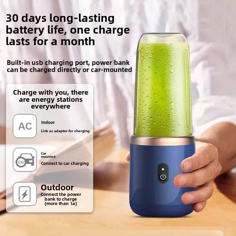 Portable Fruit Juice Blenders Summer Personal Electric Mini Bottle Home USB 6 Blades Juicer Cup Machine For Kitchen NestNook