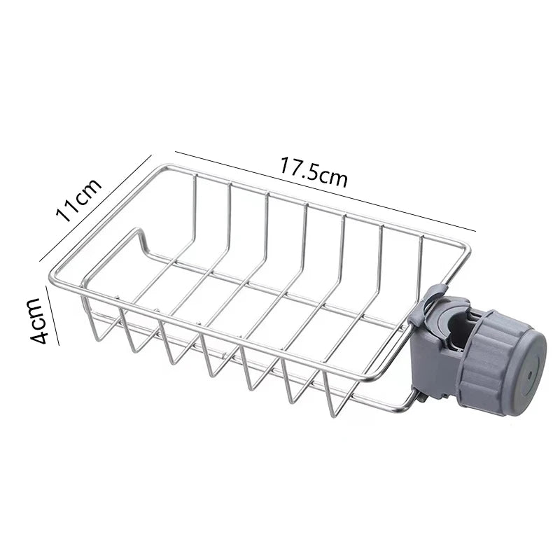 Kitchen Sink Drain Rack Sponge Storage Flexible Faucet Holder Soap Drainer Towel Rack Shelf Organizer Kitchen Accessories NestNook