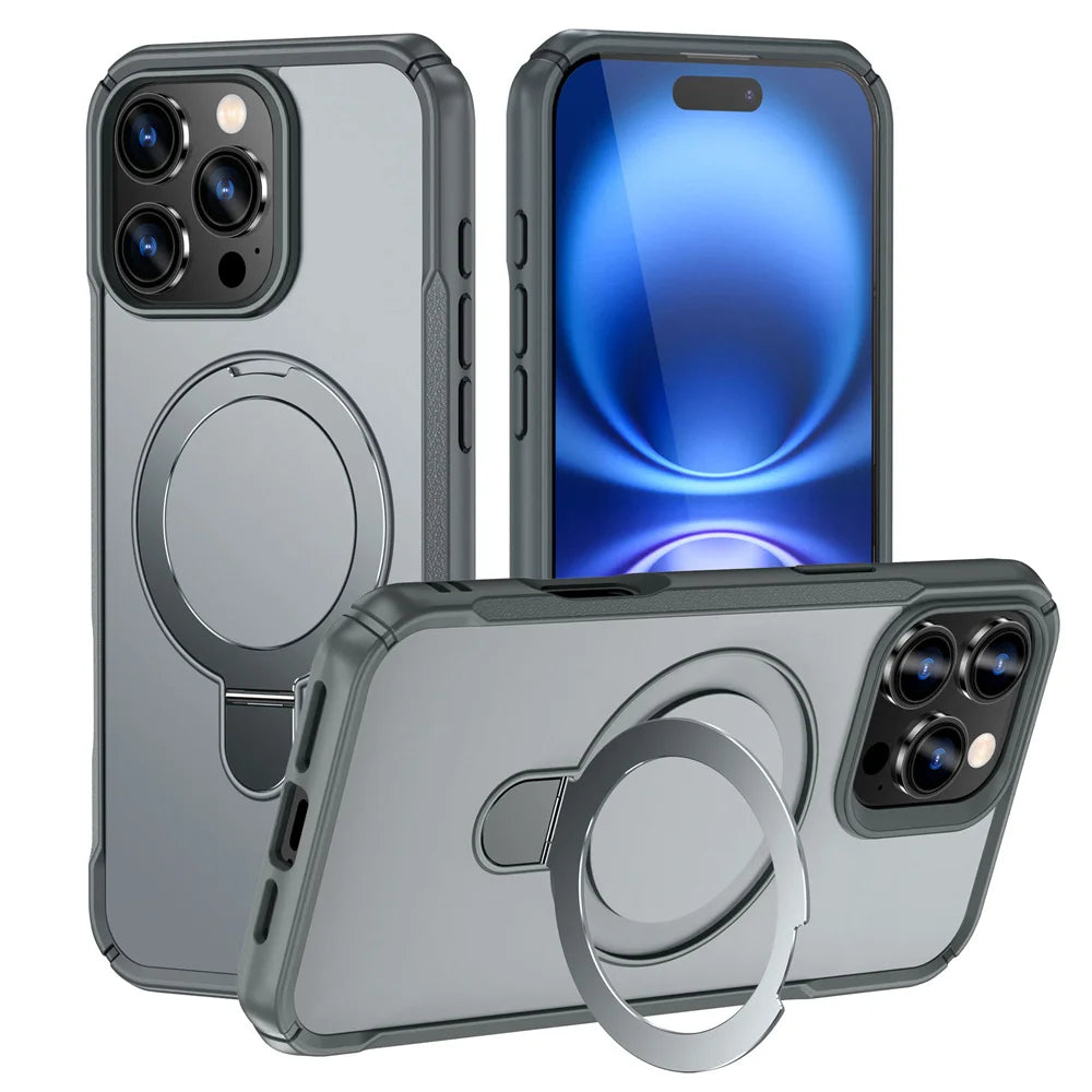 Magnetic MagSafe Case for iPhone 18 Pro Max with Fold Magnetic Ring Stand - Shockproof Anti-Slip Cover NestNook