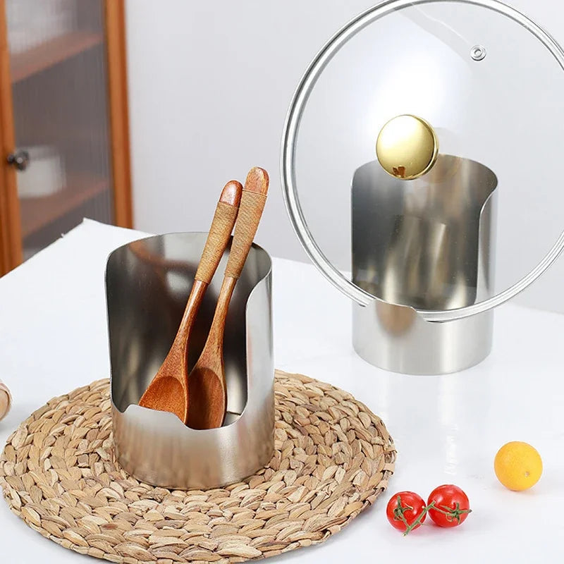 Stainless Steel Pot Lid and Cutting Board Organizer NestNook