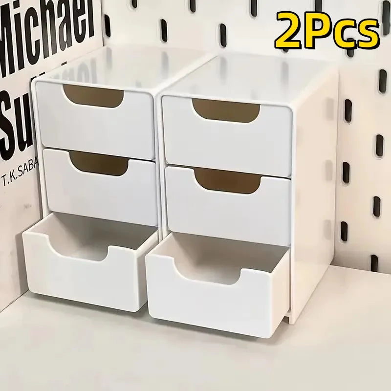 3-Tier Cosmetic and Desk Organizer with Drawers NestNook