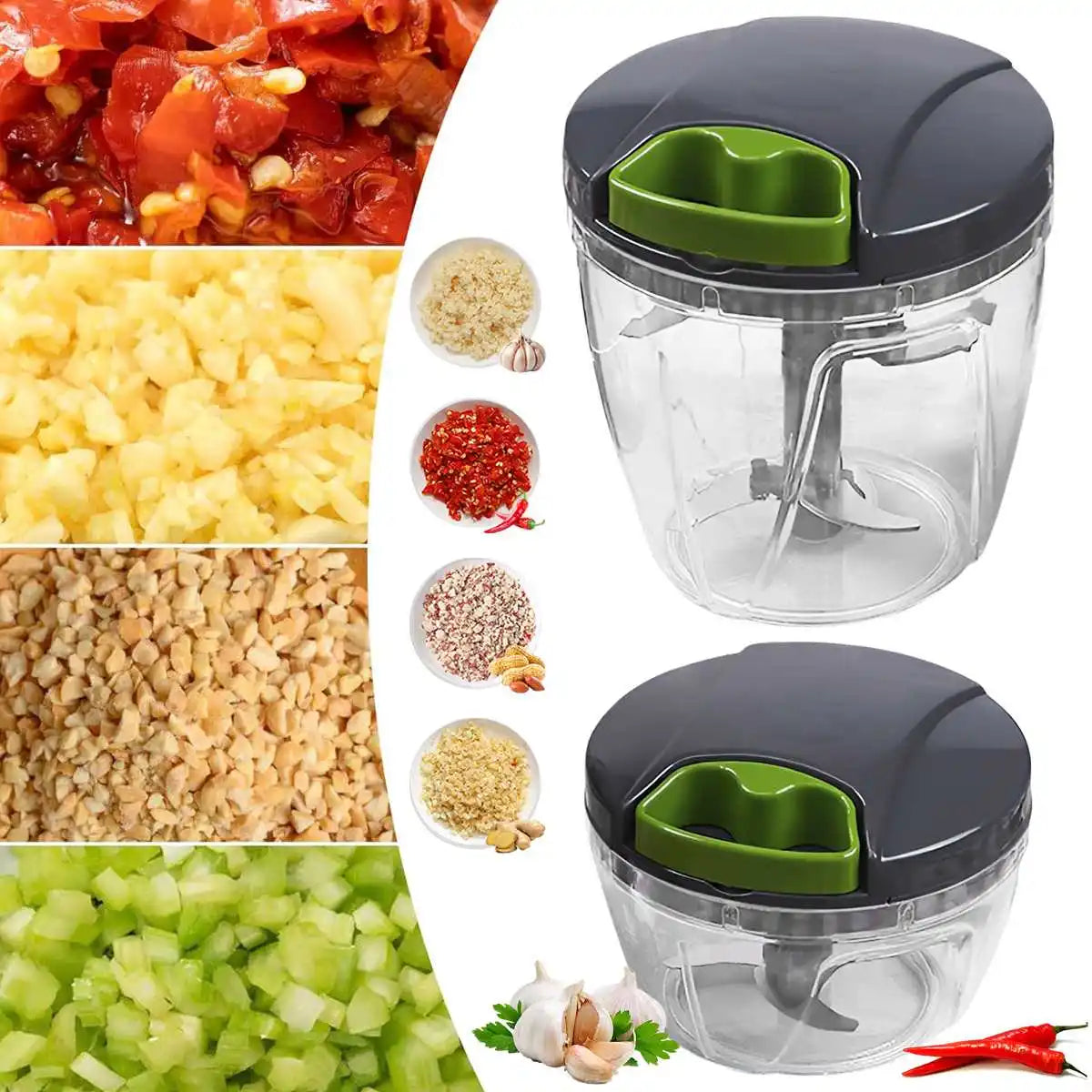 Pull-String Garlic & Veggie Chopper NestNook