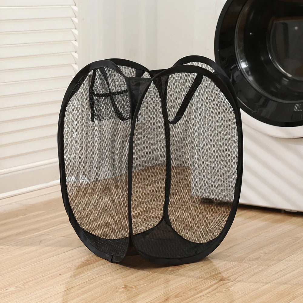 Collapsible Pop-up Mesh Laundry Basket NestNook