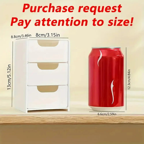 3-Tier Cosmetic and Desk Organizer with Drawers NestNook