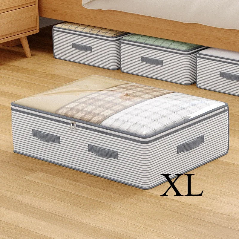 Large Capacity Under Bed Storage Bag – Non-Woven, Clear Window NestNook