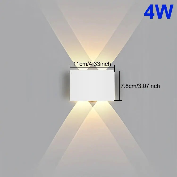LED Wall Light Waterproof IP65 Outdoor Wall Lamp Garden Porch Light Decor Garden Yard Bathroom Bedroom Living Room AC85-265V NestNook