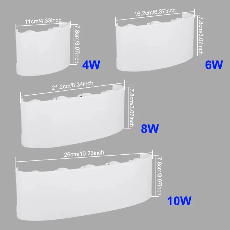 LED Wall Light Waterproof IP65 Outdoor Wall Lamp Garden Porch Light Decor Garden Yard Bathroom Bedroom Living Room AC85-265V NestNook