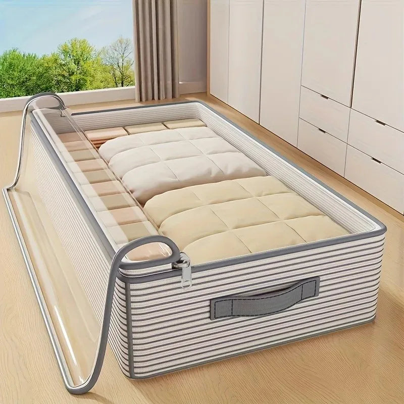 Large Capacity Under Bed Storage Bag – Non-Woven, Clear Window NestNook