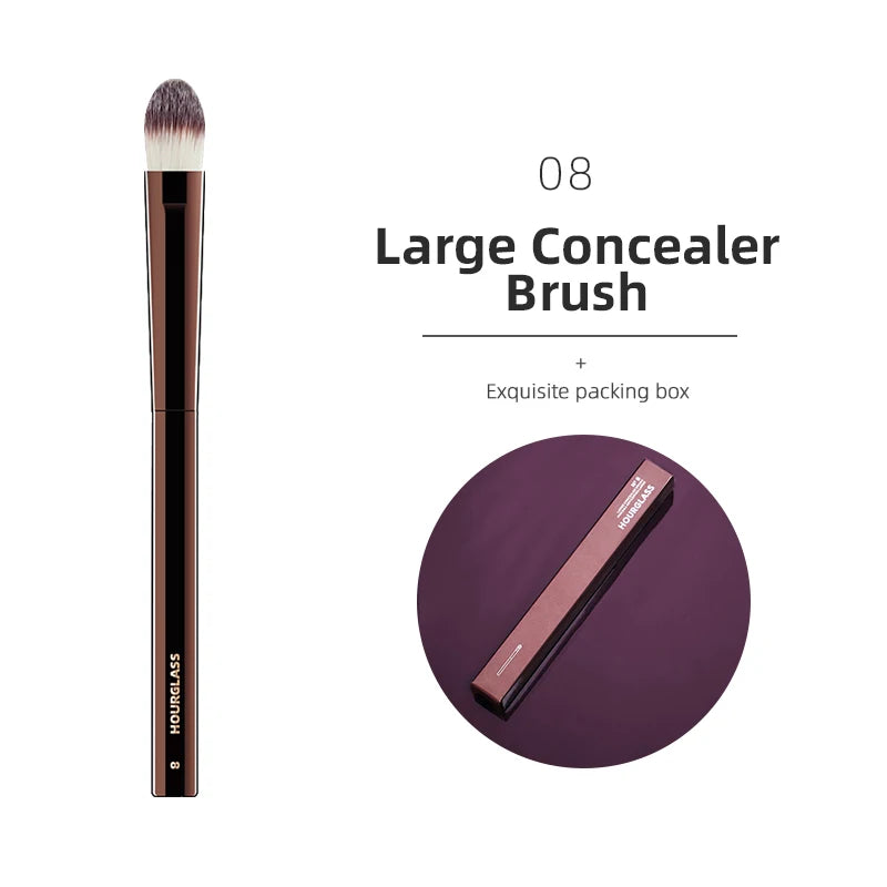Hourglass Makeup Brushes Powder Foundation Concealer Blusher Bronzer Eye Shadow Eyebrow Eyeliner Sculpting Brush NestNook