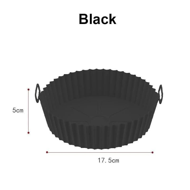 Air Fryer Silicone Liners Air Fryer Silicone Pot Reusable Silicone Air Fryer Liners Food Safe Non Stick Air Fryer Basket Accesso NestNook