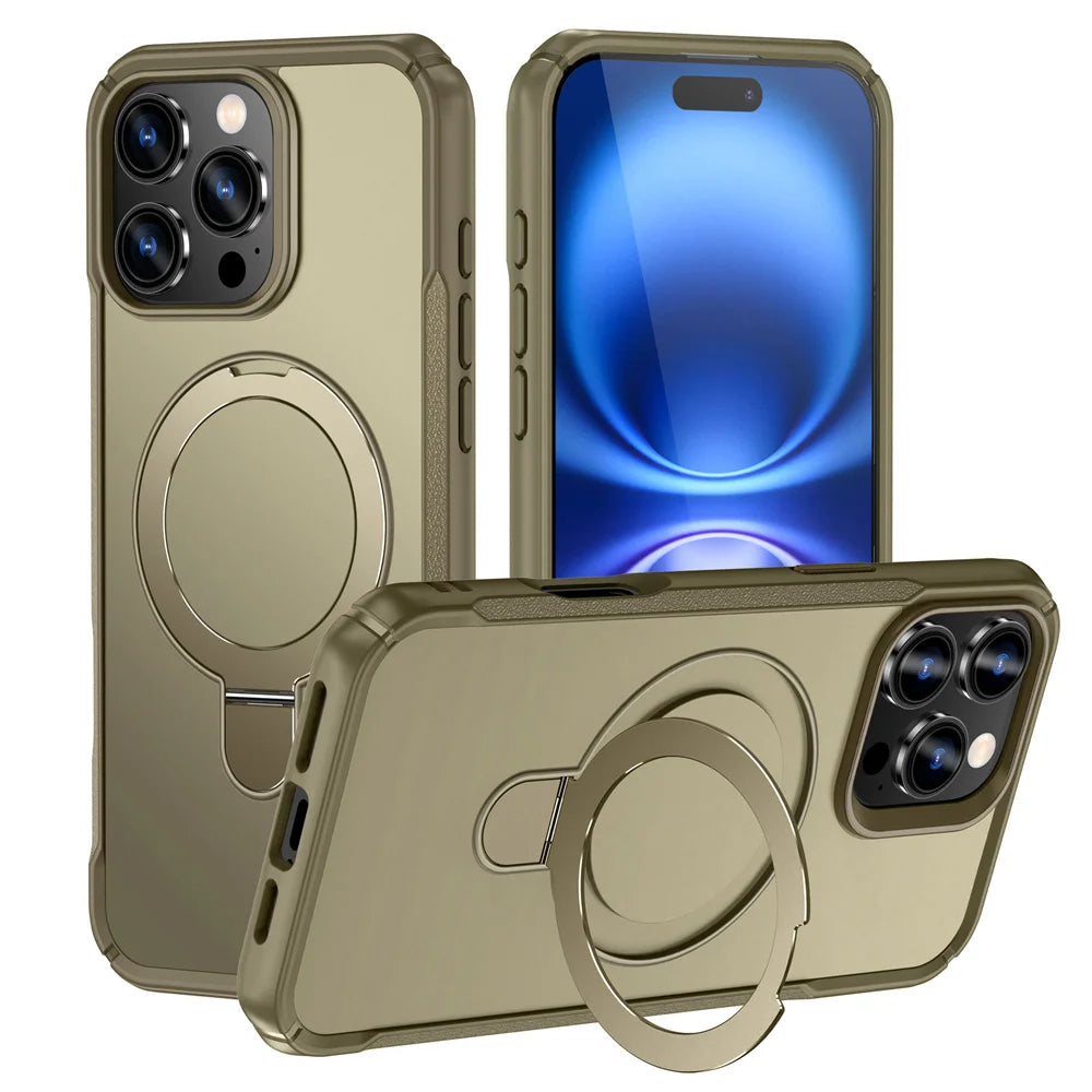 Magnetic MagSafe Case for iPhone 18 Pro Max with Fold Magnetic Ring Stand - Shockproof Anti-Slip Cover NestNook