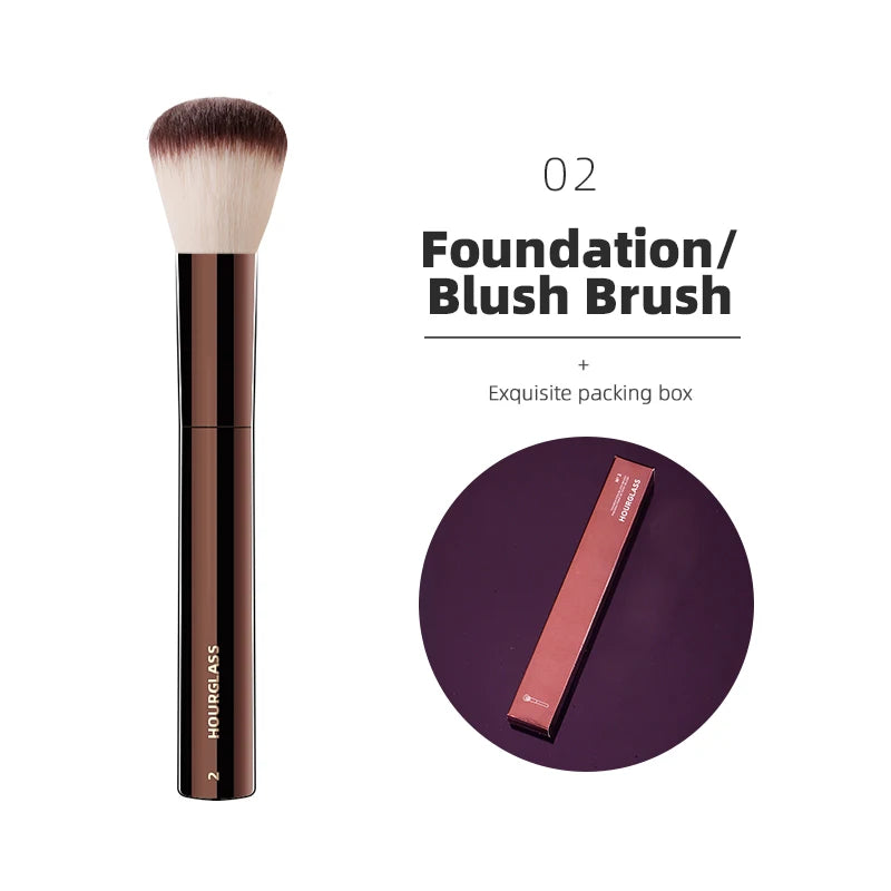 Hourglass Makeup Brushes Powder Foundation Concealer Blusher Bronzer Eye Shadow Eyebrow Eyeliner Sculpting Brush NestNook
