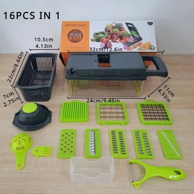 16-in-1 Vegetable Chopper & Slicer NestNook