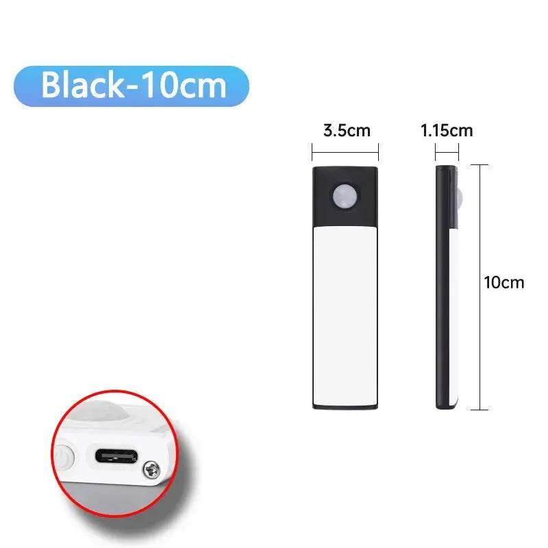 LED Cabinet Light USB Type-C Rechargeable Motion Sensor Led Lamp for Kitchen Wardrobe Cabinet Lighting 20cm/30cm/40cm/50cm/60cm NestNook
