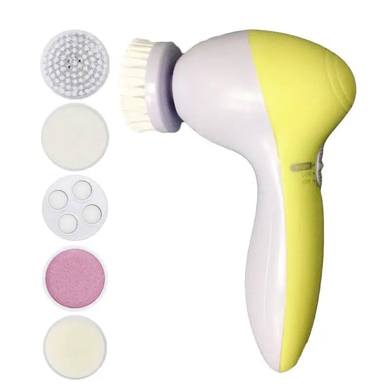 Electric Facial Cleaner 5 IN 1 Face Cleansing Brush Wash Machine Spa Skin Care Massager Blackhead Cleaning Facial Cleanser Tools NestNook