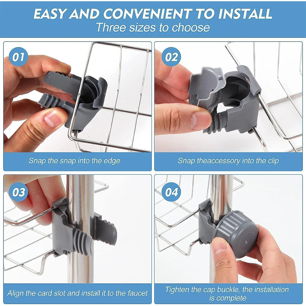 Kitchen Sink Drain Rack Sponge Storage Flexible Faucet Holder Soap Drainer Towel Rack Shelf Organizer Kitchen Accessories NestNook