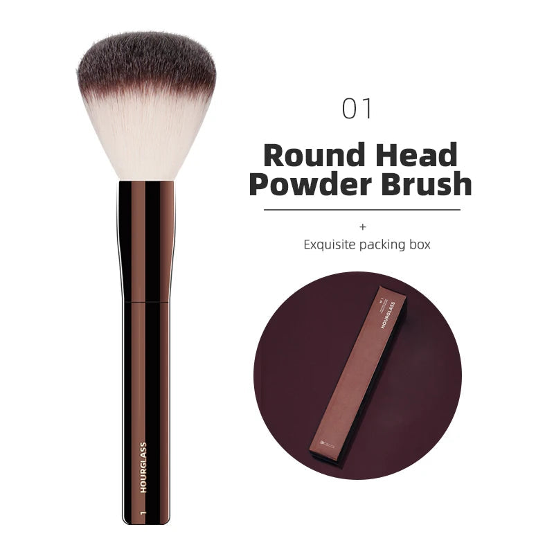 Hourglass Makeup Brushes Powder Foundation Concealer Blusher Bronzer Eye Shadow Eyebrow Eyeliner Sculpting Brush NestNook