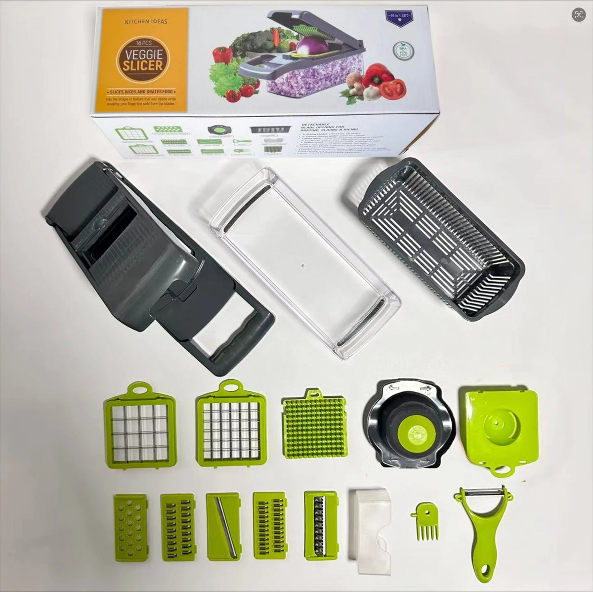 16-in-1 Vegetable Chopper & Slicer NestNook
