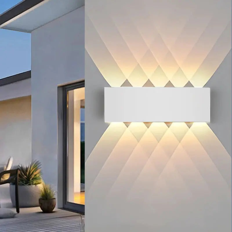 LED Wall Light Waterproof IP65 Outdoor Wall Lamp Garden Porch Light Decor Garden Yard Bathroom Bedroom Living Room AC85-265V NestNook