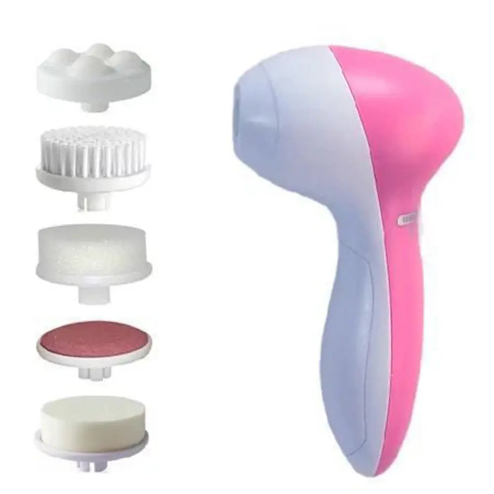 Electric Facial Cleaner 5 IN 1 Face Cleansing Brush Wash Machine Spa Skin Care Massager Blackhead Cleaning Facial Cleanser Tools NestNook