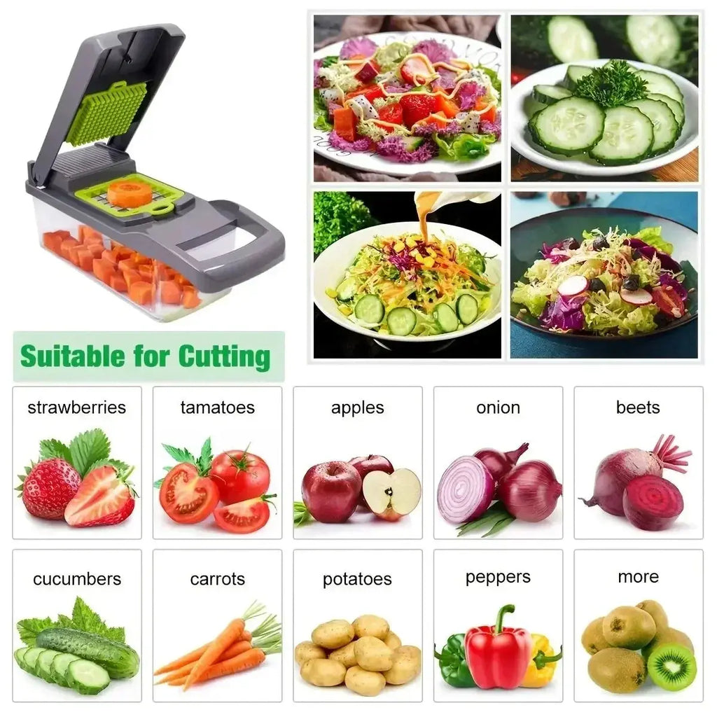 16-in-1 Vegetable Chopper & Slicer NestNook