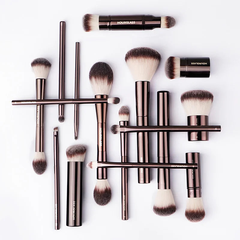 Hourglass Makeup Brushes Powder Foundation Concealer Blusher Bronzer Eye Shadow Eyebrow Eyeliner Sculpting Brush NestNook