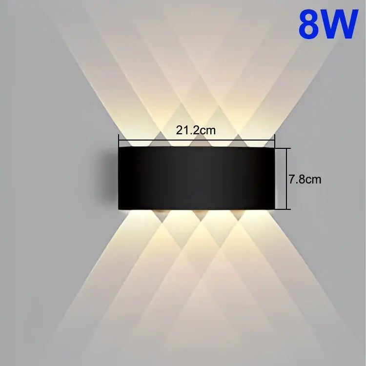 LED Wall Light Waterproof IP65 Outdoor Wall Lamp Garden Porch Light Decor Garden Yard Bathroom Bedroom Living Room AC85-265V NestNook
