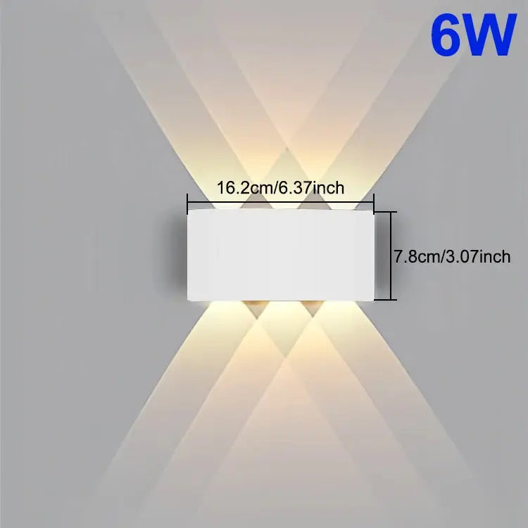 LED Wall Light Waterproof IP65 Outdoor Wall Lamp Garden Porch Light Decor Garden Yard Bathroom Bedroom Living Room AC85-265V NestNook
