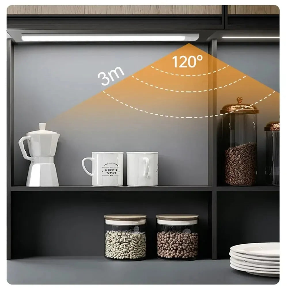 LED Cabinet Light USB Type-C Rechargeable Motion Sensor Led Lamp for Kitchen Wardrobe Cabinet Lighting 20cm/30cm/40cm/50cm/60cm NestNook
