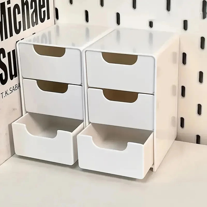 3-Tier Cosmetic and Desk Organizer with Drawers NestNook