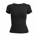 Woman Clothing Short Sleeve T-shirt Slim Fit Tops Female O-Neck Knitted Sheath Tee Shirt Street Wear Sex Sporty 2024 Y2K New2410 NestNook