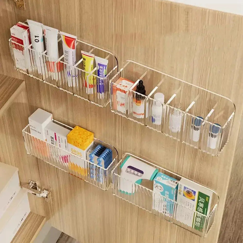 1 Piece - Multi Functional Wall Mounted Storage Box - Suitable for Storing Daily Medicines, Cosmetics, Lipstick, Etc NestNook