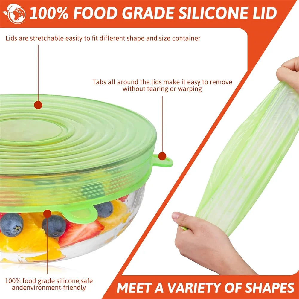 Silicone Stretch Lids (6-Pack) NestNook