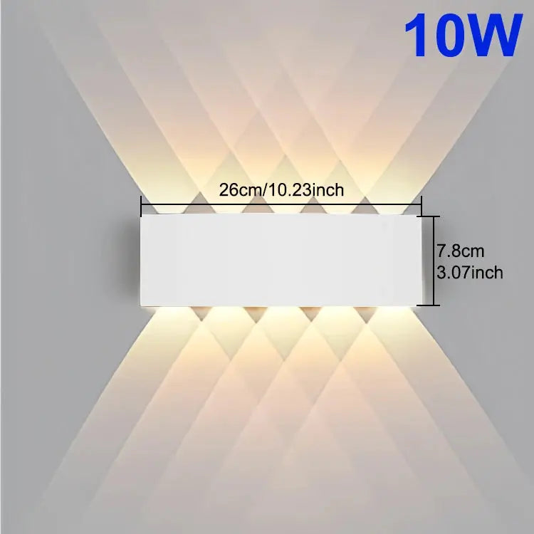 LED Wall Light Waterproof IP65 Outdoor Wall Lamp Garden Porch Light Decor Garden Yard Bathroom Bedroom Living Room AC85-265V NestNook
