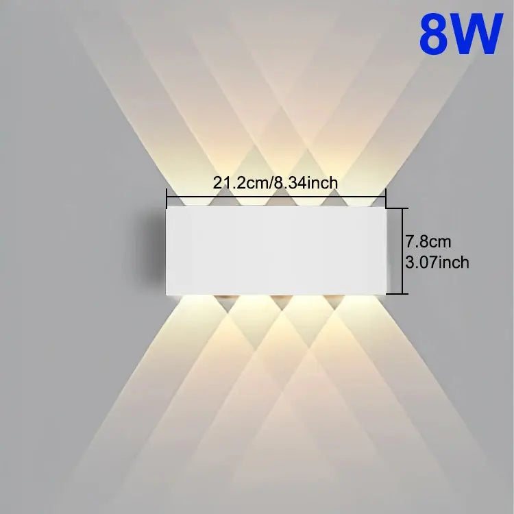 LED Wall Light Waterproof IP65 Outdoor Wall Lamp Garden Porch Light Decor Garden Yard Bathroom Bedroom Living Room AC85-265V NestNook