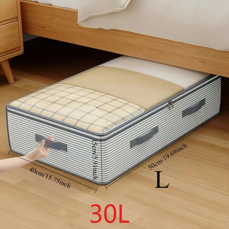 Large Capacity Under Bed Storage Bag – Non-Woven, Clear Window NestNook