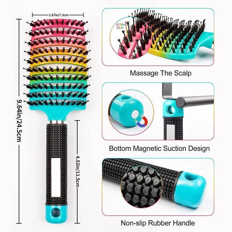 1pc Magic Scalp Massage Hair Brush for Women - Professional Detangling Tool for Wet Curly Hair - Hairdressing Tool NestNook