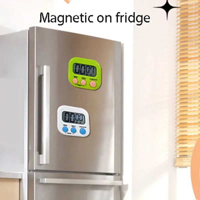 Digital Kitchen Timer for 99 Minutes Cooking Countdown with Magnetic Tool Timing Cook Friendly Alarm Clock Counter with Stand NestNook